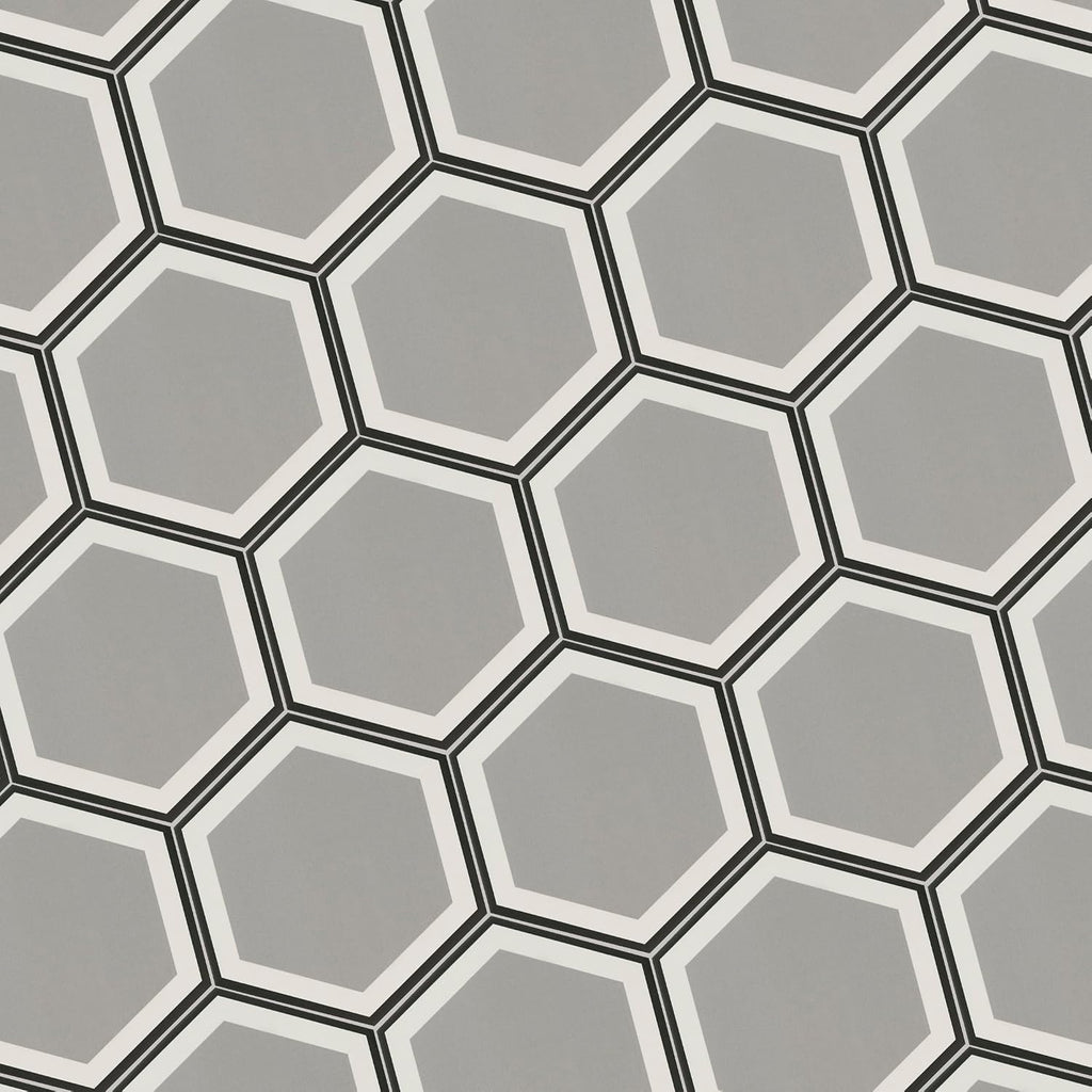 Hexley Hive 9 in. x 10 in. Matte Porcelain Floor Wall Tile Flooring