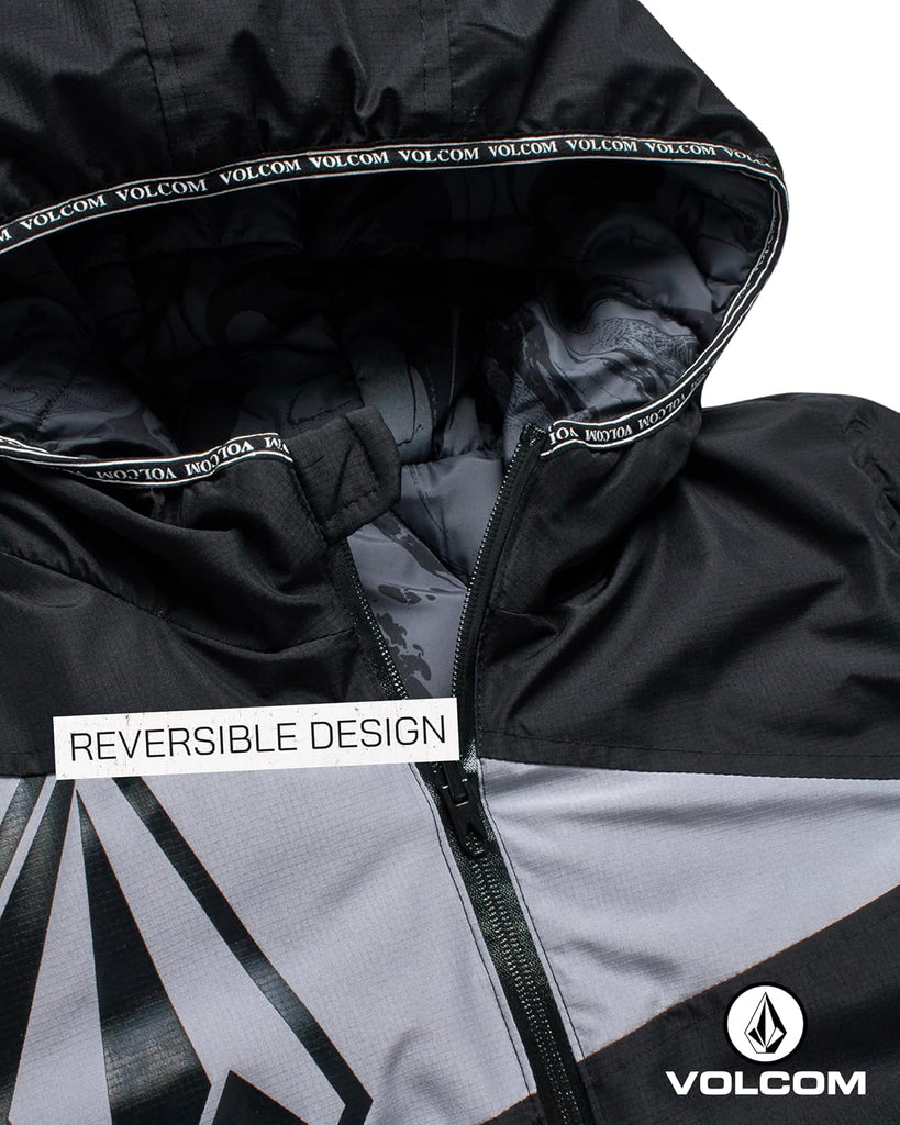 Boys Reversible Breathable Hooded Winter Puffer Jacket