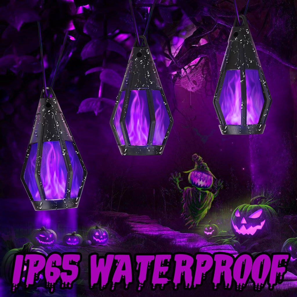 Solar String Lights for Outside, 21Ft Solar Patio Light with 10 Flickering