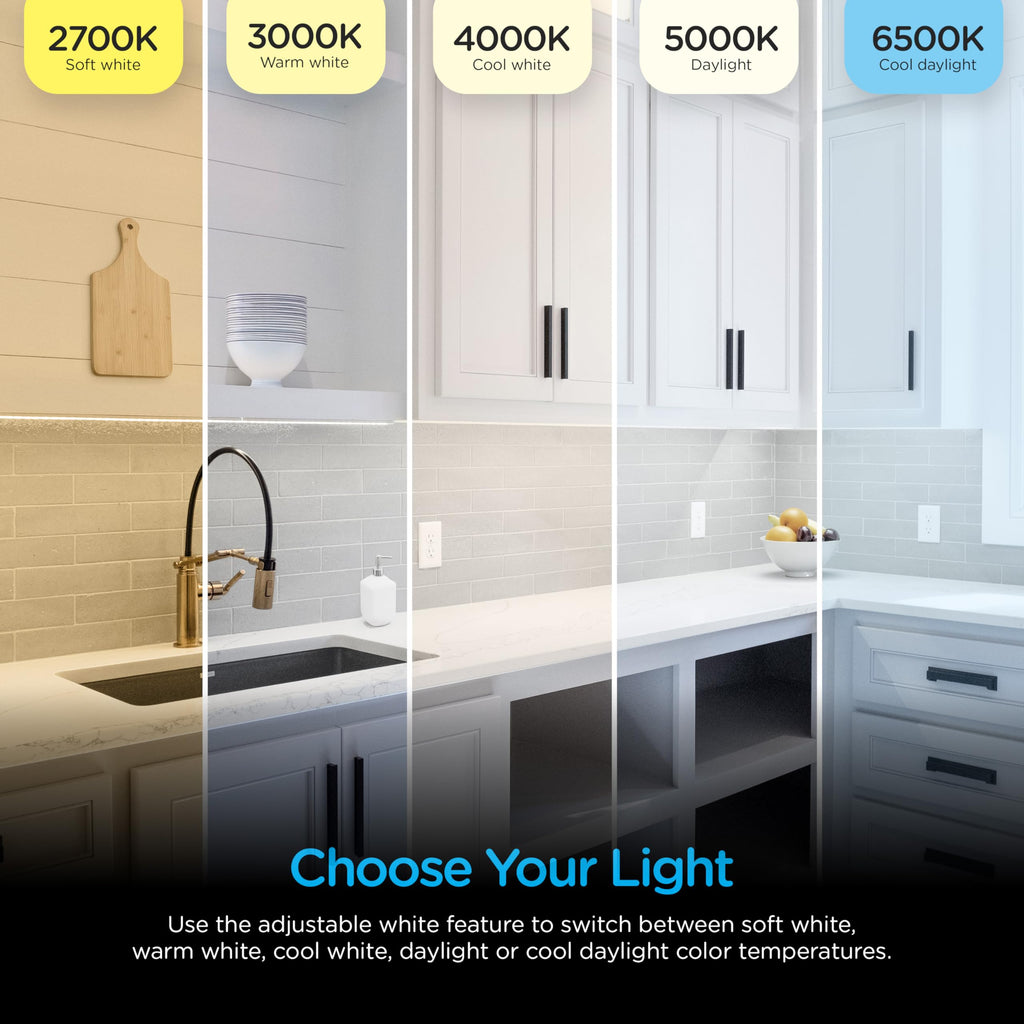 12 Inch Plug in Under Cabinet Light with 5 Color Temperatures