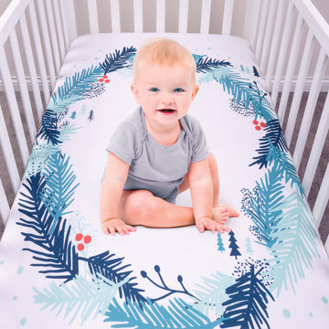 My Tiny Moments Flannel Photo Op Fitted Crib Sheet, Angel