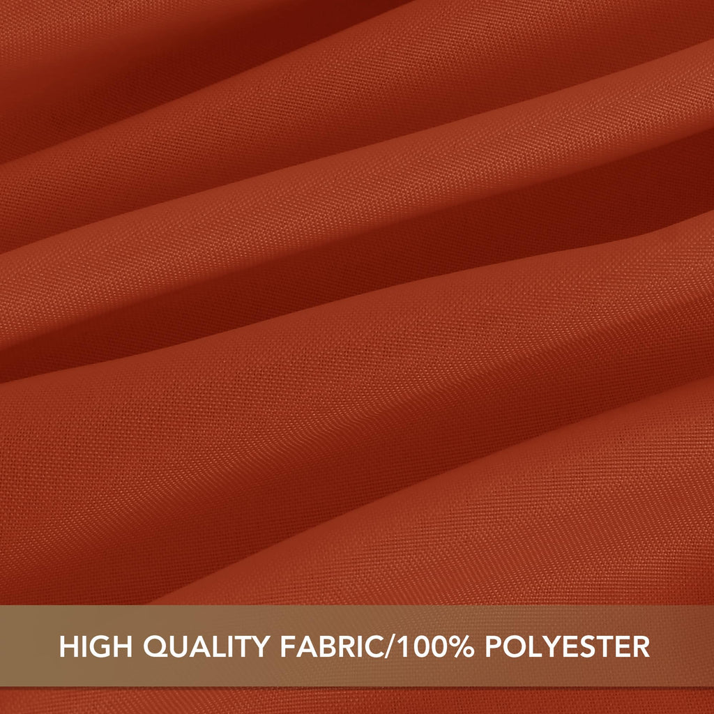 Thanksgiving Tablecloths Rectangular 54x108 Inch, 6 Pack Rust
