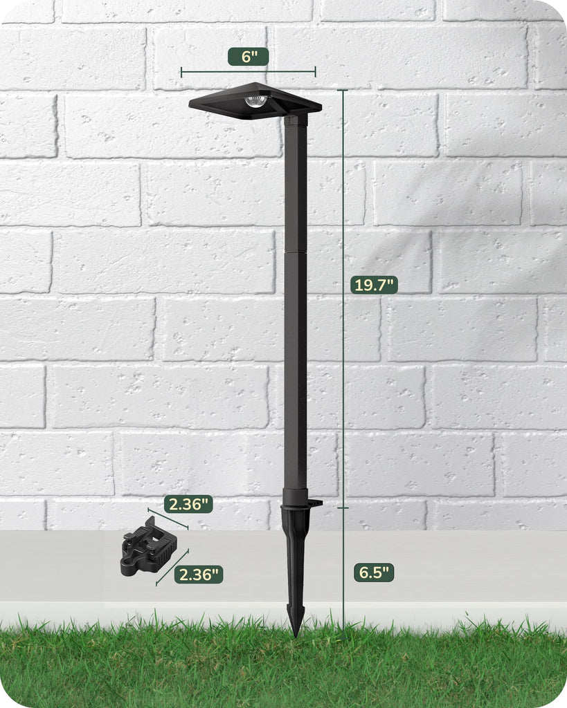 Low Voltage Pathway Lights, LED Landscape Lighting, 4 Pack