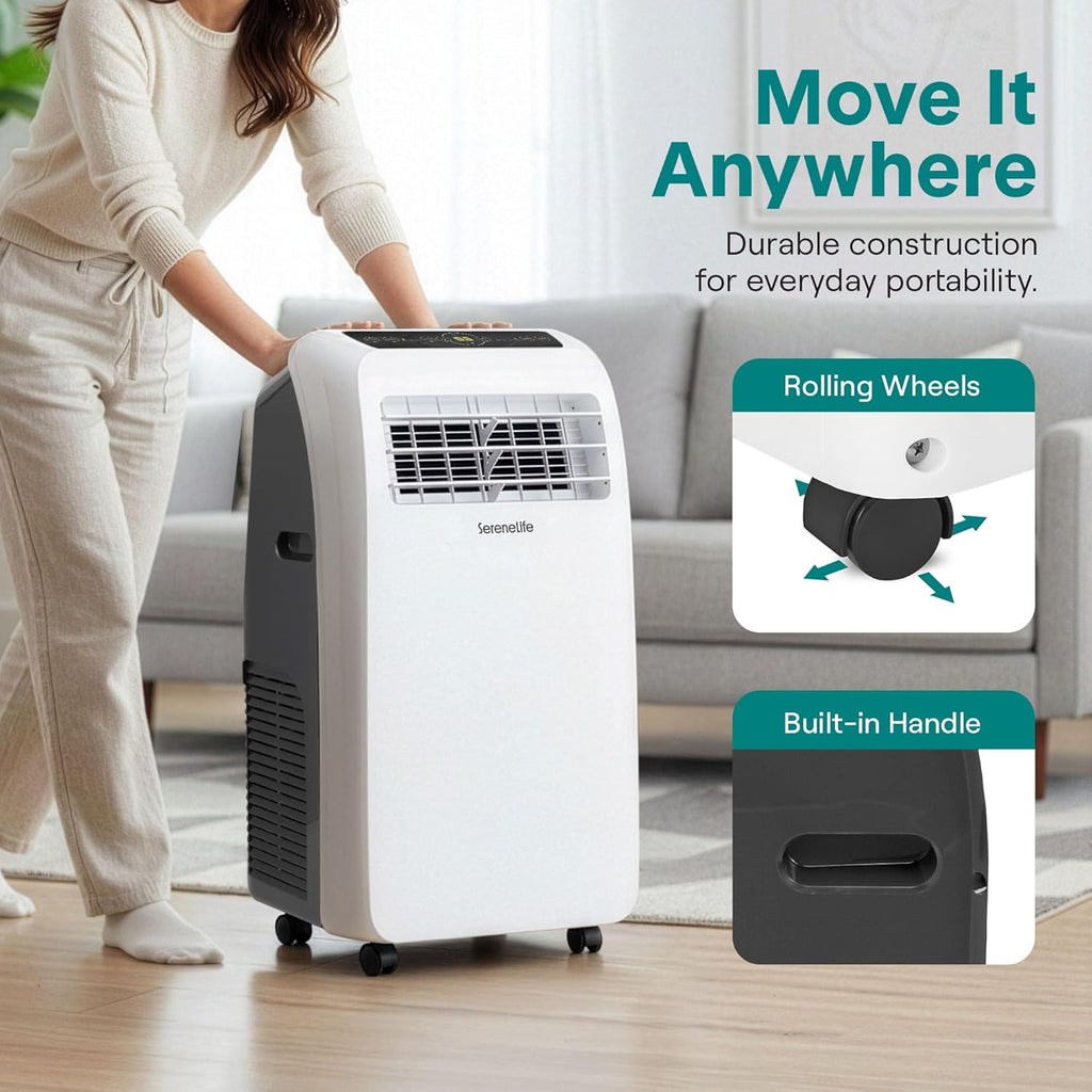 Small Air Conditioner Portable 12,000 BTU with Built-in Dehumidifier - Portable AC Unit for Rooms up to 550 sq ft