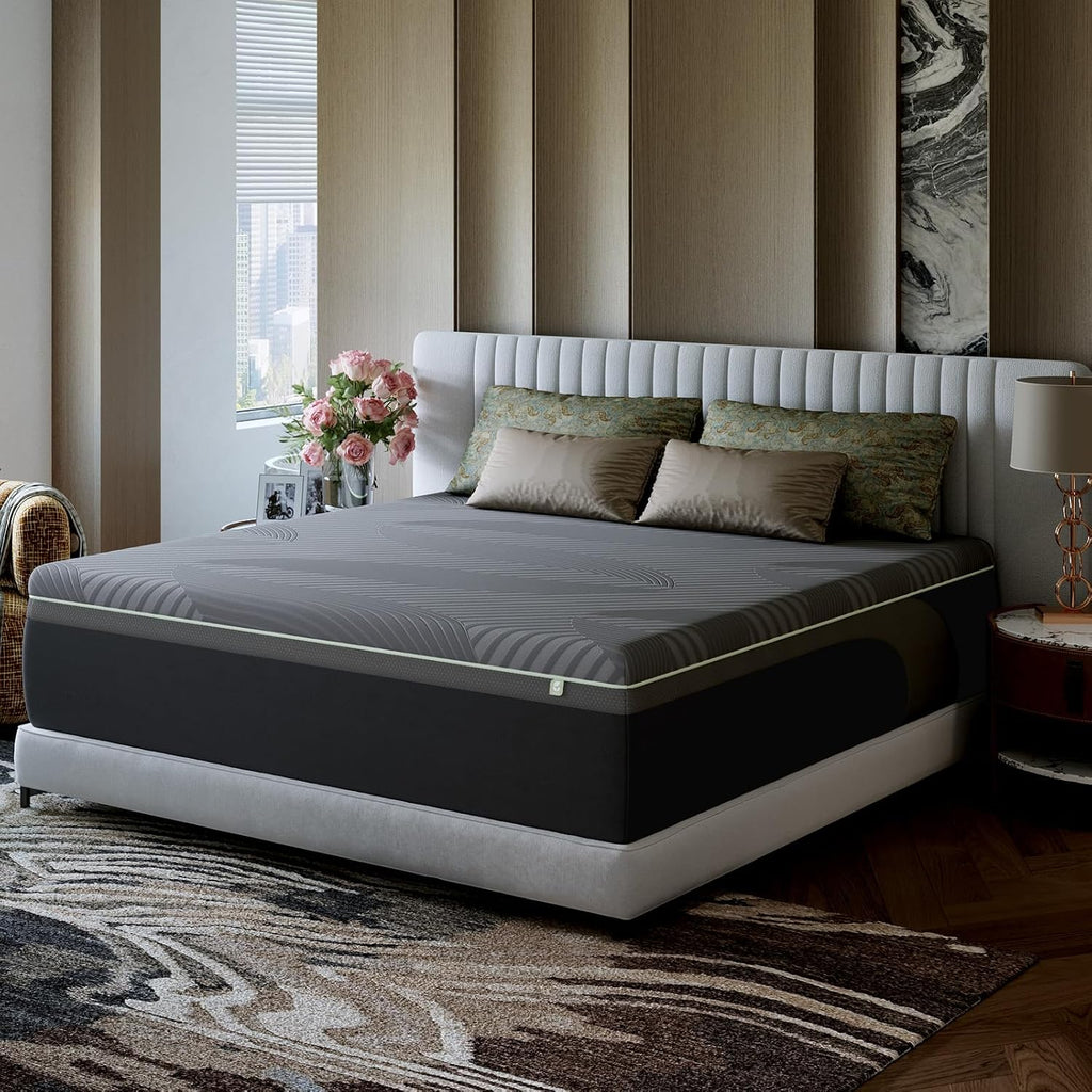 Queen Size Mattress 12 Inch, Gel Memory Foam Mattress Queen | with AiryFlow Cooling System for Cool Night, Pressure