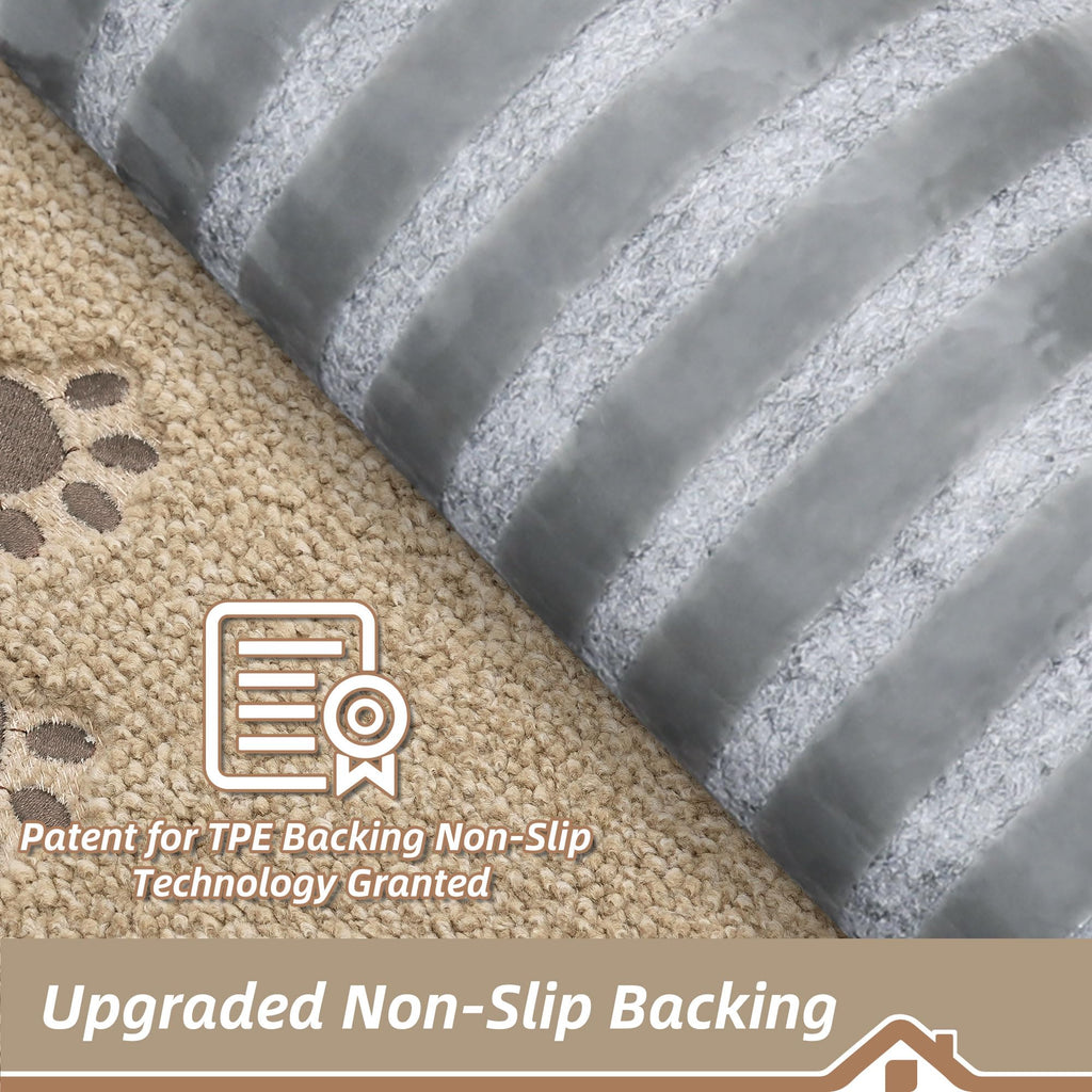 Non Slip for Wooden Steps 28" x 9", 4pcs, Warm Beige