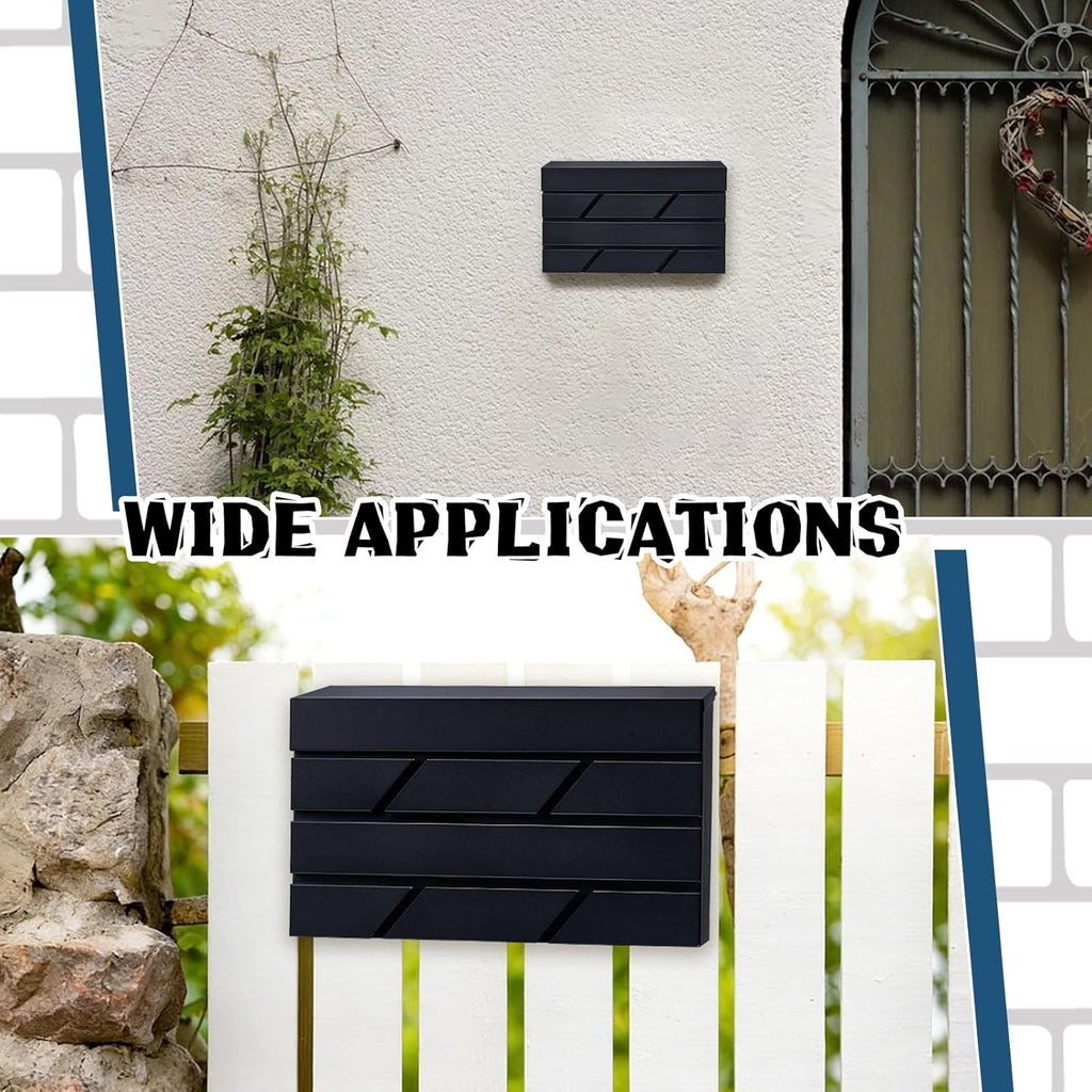 Wall Mount Mailbox Outside, Large Capacity Modern Mailbox Drop Box