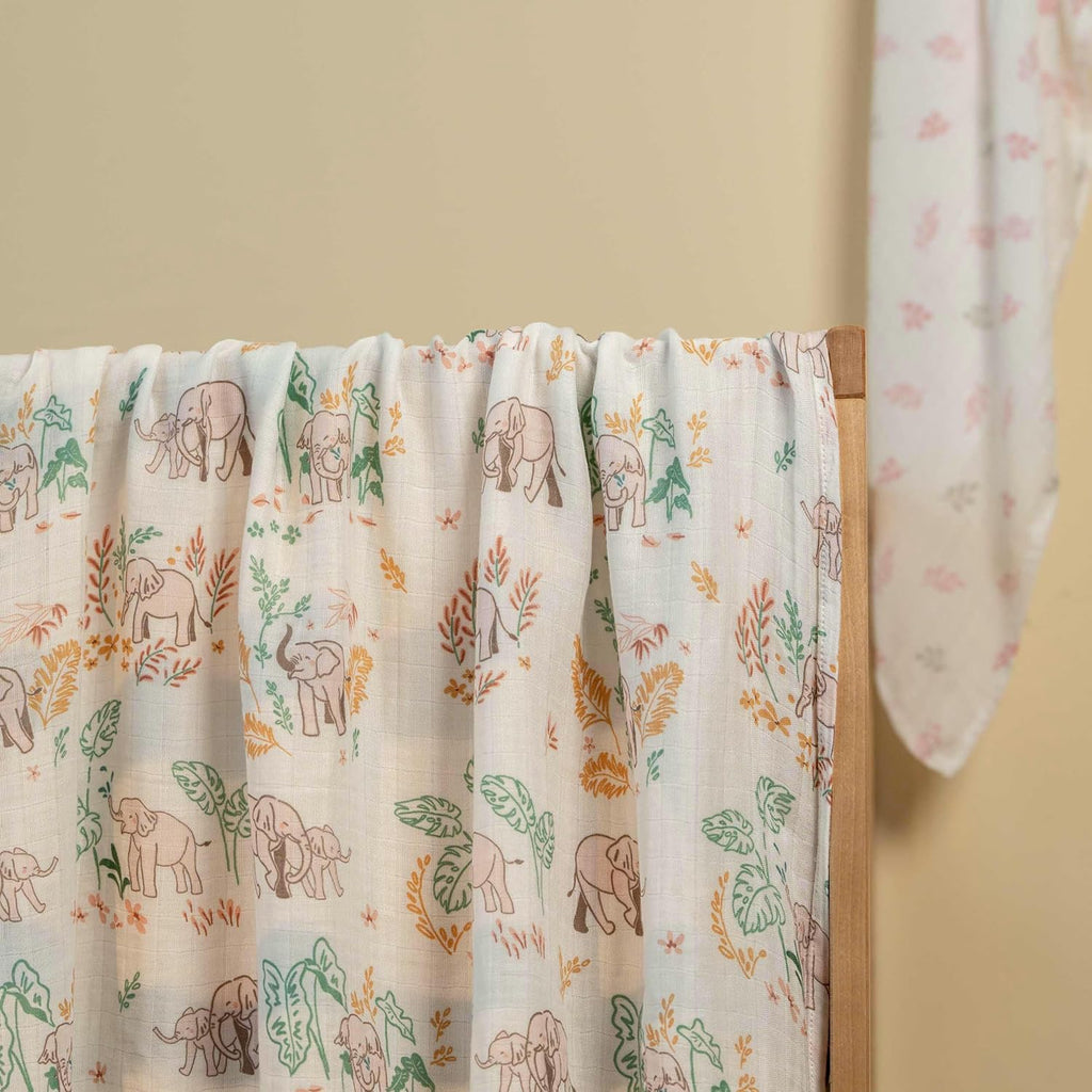 Muslin Swaddle Blankets 4Pk Receiving Blanket Large 35" x 40"