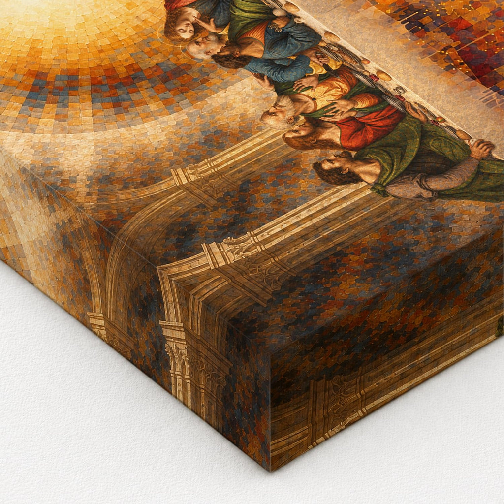Christian Canvas Wall Art, Last Supper Wall Decor, 24x12 in