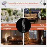4 Set 8 Arm Acrylic Candle Holder, Mjkeomo 49.2'' Tall Candelabra Centerpieces for Tables Clear Candlesticks Holder