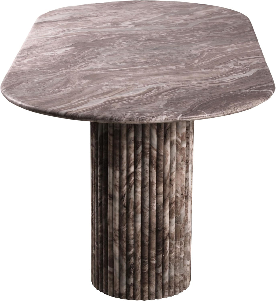 Messina Brown Marble Dining Table