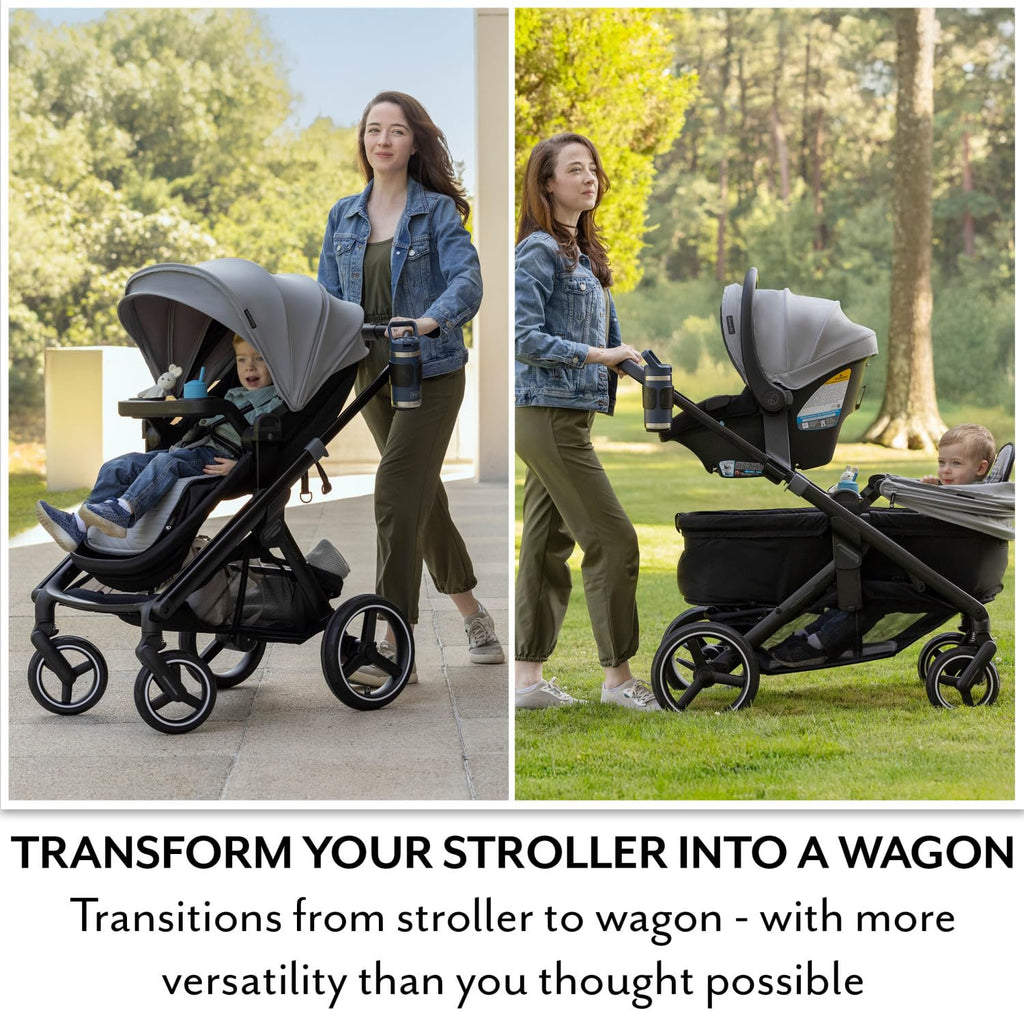 Evenflo Transformer Stroller to Wagon Travel System w/LiteMax NXT Car Seat