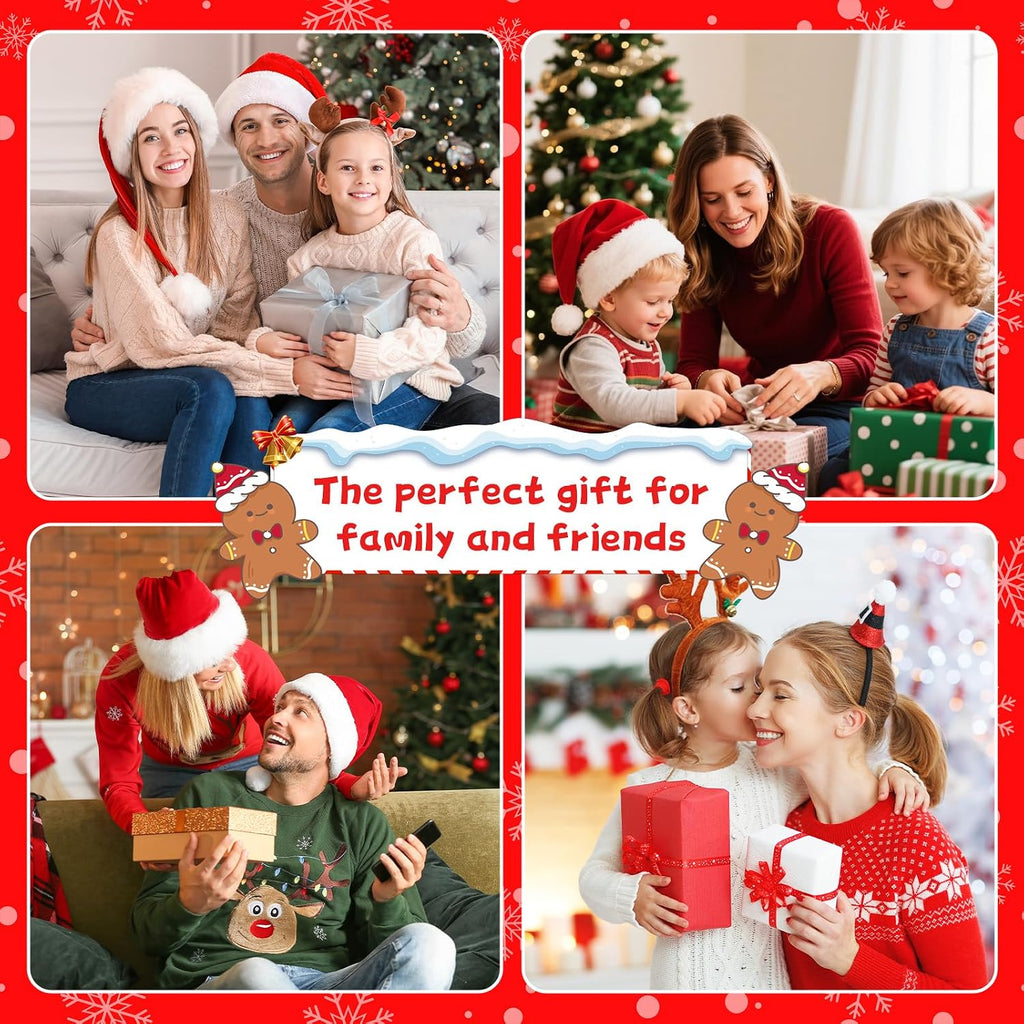 Christmas Snow Globes, Light Up Snow Globe with 6H Music Timer, Auto Snowfall, USB or Battery Powered, Christmas