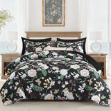 7Pieces Floral King Comforter Set
