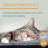 Self-Warming Cat Bed Pad, Self Heating Pad for Outdoor Cat Houses, Warming Mat for Indoor Pet Beds & Furniture
