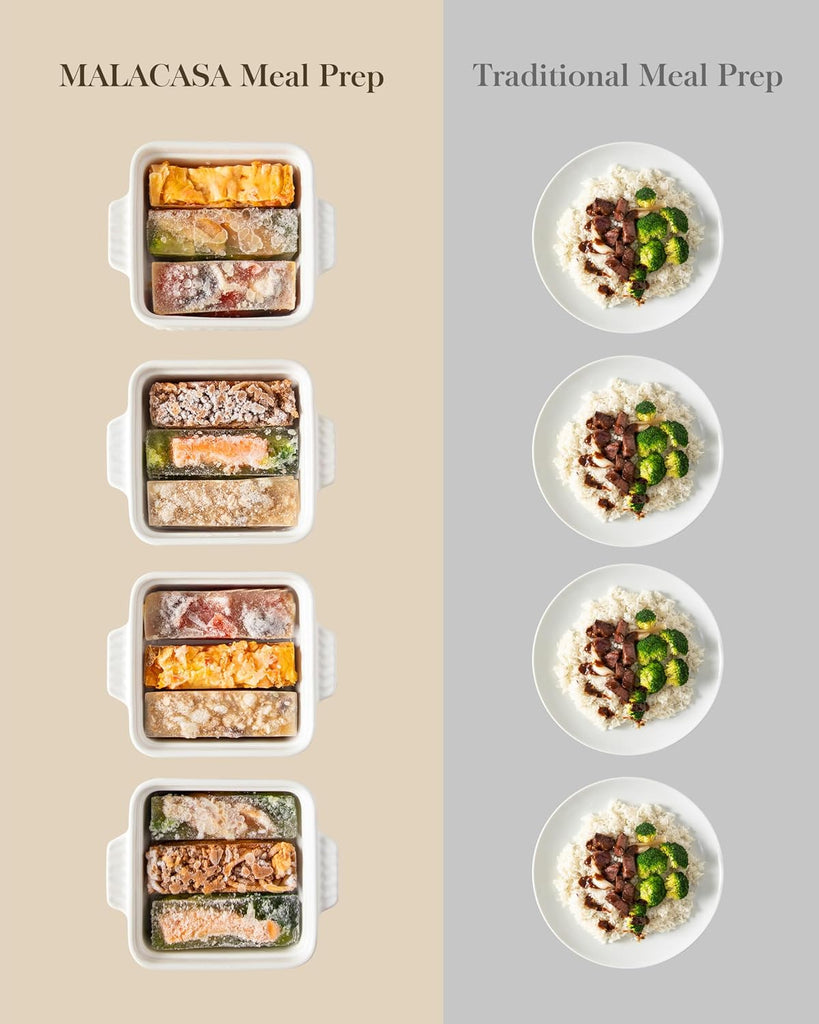 Dishes for Oven, Small Ceramic Dishes with Silicone Lids for Individual Portions 5.5" x 5.5" Square Casserole Dishes
