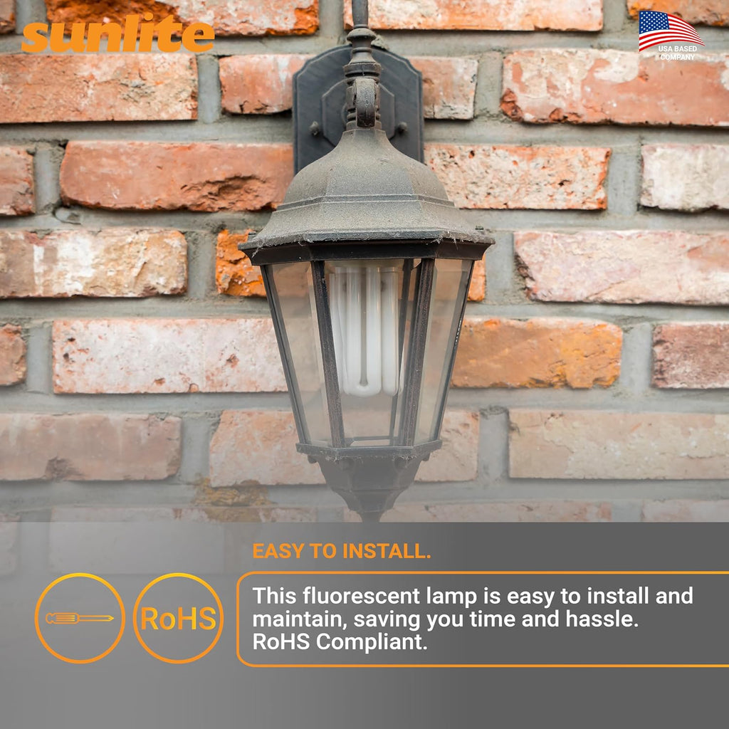 Compact Fluorescent Plug-in Triple Tube Light, 42 Watts, 4-Pin GX24Q4 Base, 3200 Lumens, 6500K