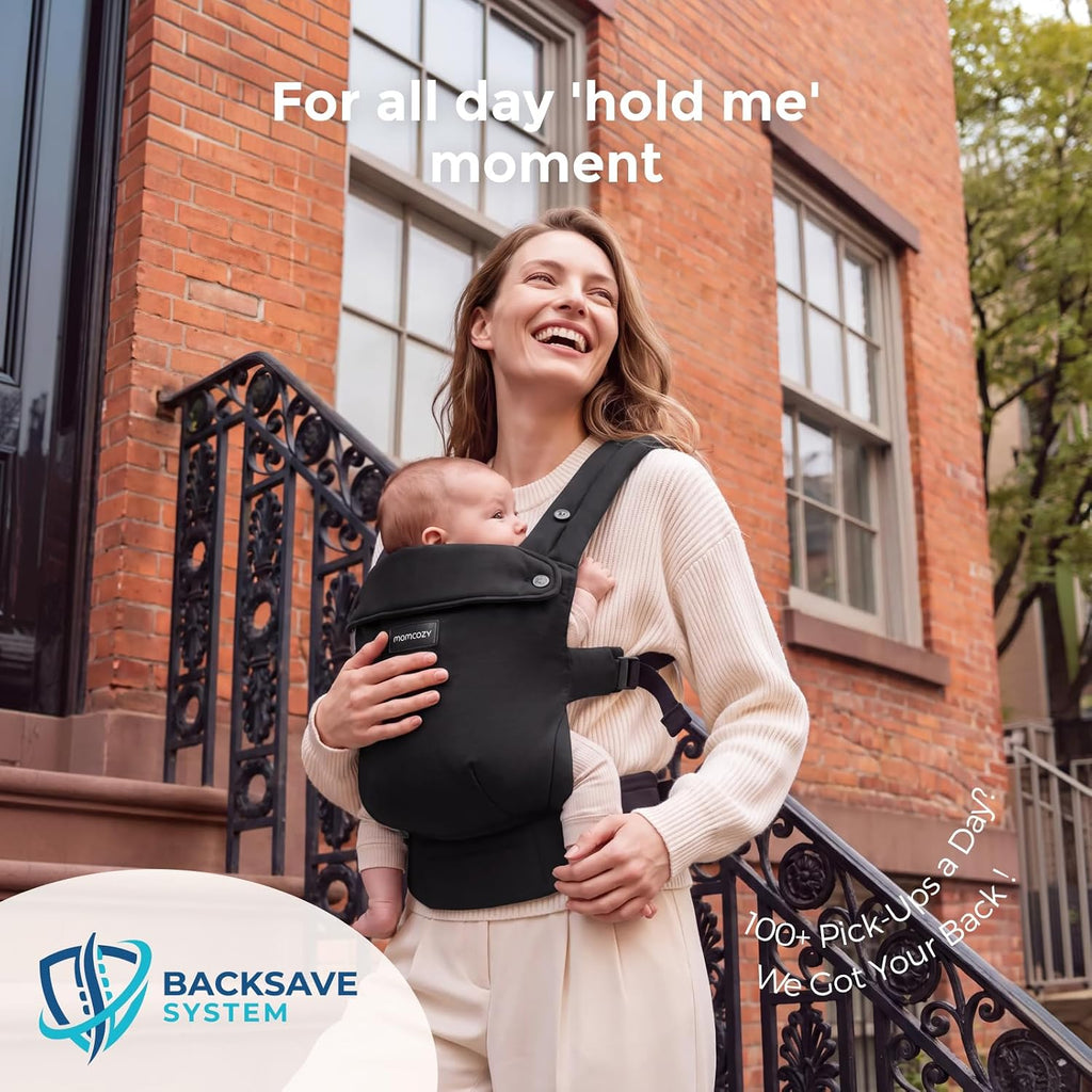 PureHug Baby Carrier - Ergonomic, Cozy and Lightweight for 7-45 lbs