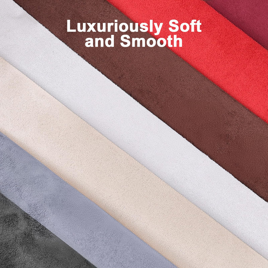 Premium Black Suede Fabric Wrap - 17x70 inch Suede Wrap for Car Interior - Self-Adhesive Microfiber and Synthetic