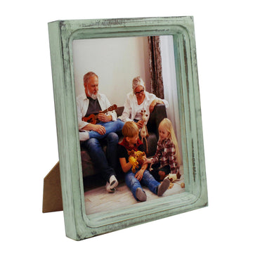 6x8 Picture Frame Made of Solid Wood High Definition Glass Rustic Vintage Designs Small Photo Frame for Tabletop