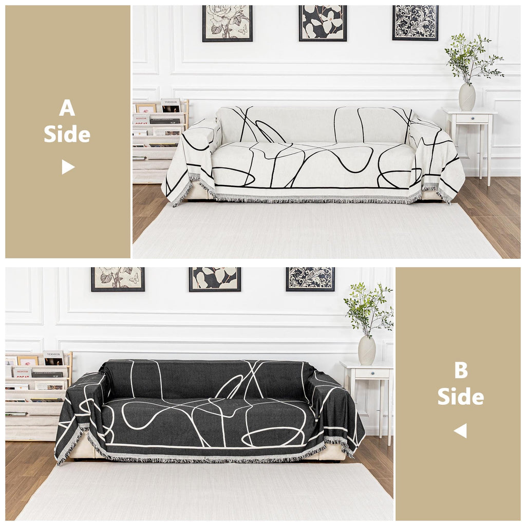 Sectional Sofa Covers Couch Covers for 2 Cushion Couch Sofa Chenille Couch Cover Living Room Multi-Use L Shaped Sofa