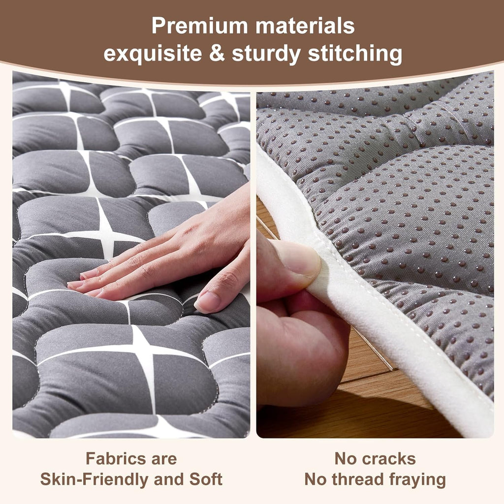 Play Mat, 79" X 71" Extra Large Foldable Crawling Floor Mat for Babies Toddlers Infants, Premium Thicker One-Piece