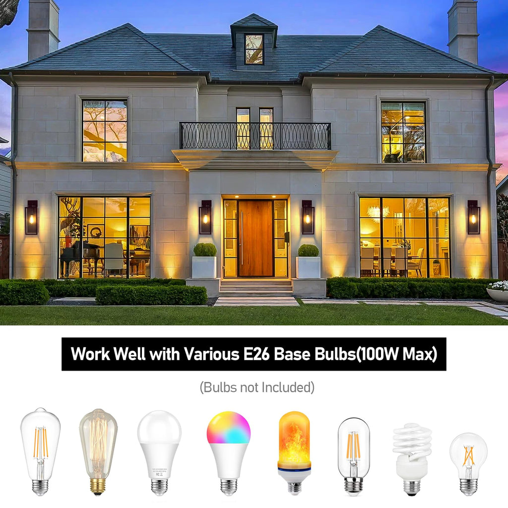 15'' Large Outdoor Wall Lights, Porch Lights Oil-Rubbed Bronze
