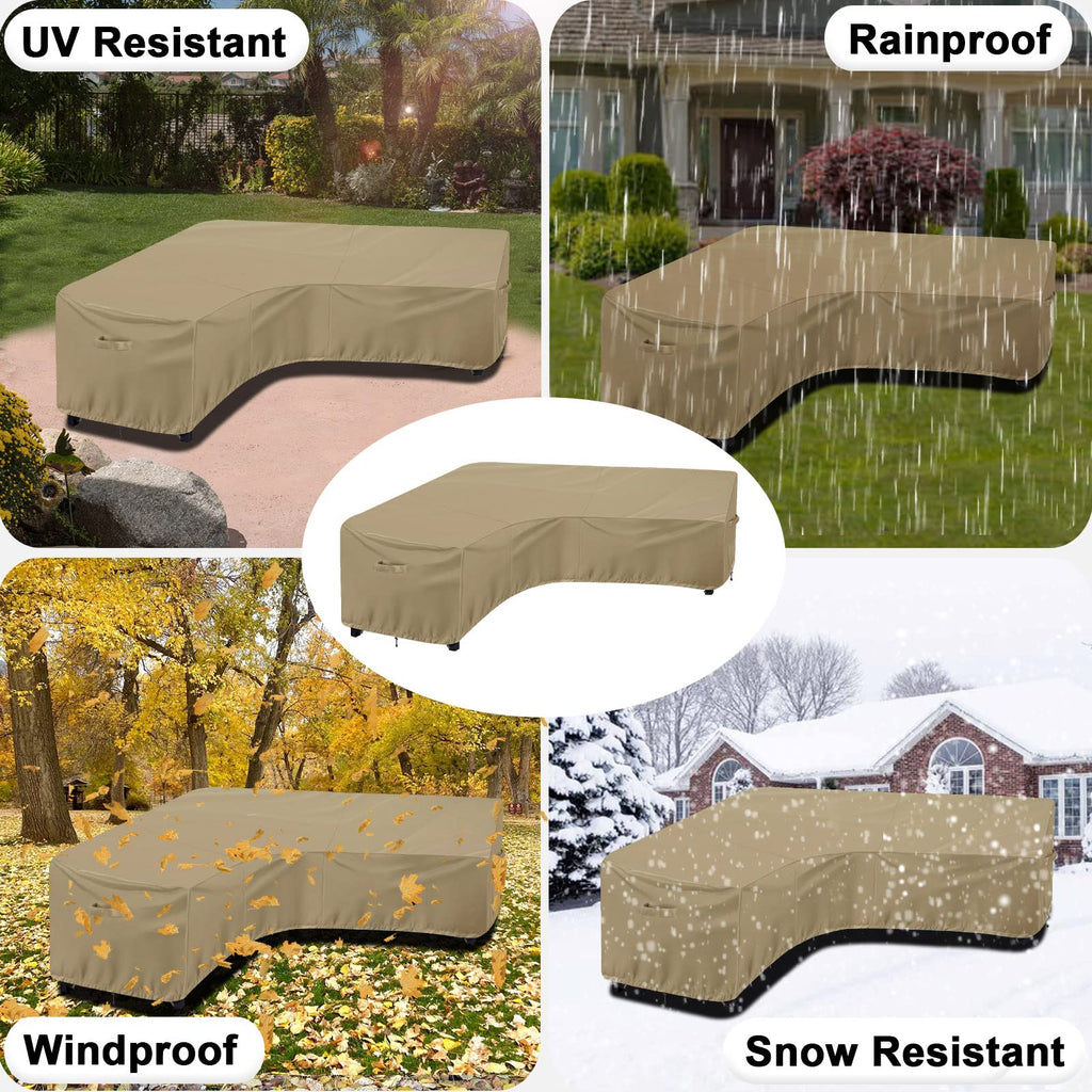 Waterproof Outdoor Patio Sectional Cover
