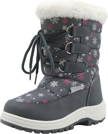 Kids Girls Insulated Fur Winter Warm Snow Boots Toddler/Little Kid