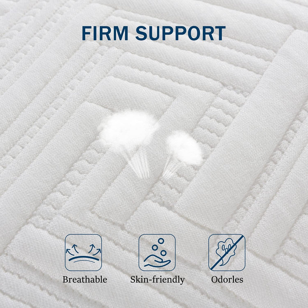 Memory Foam Body Pillows for Adults - Full Body Pillow for Side and Back Sleepers, 20 x 54, White