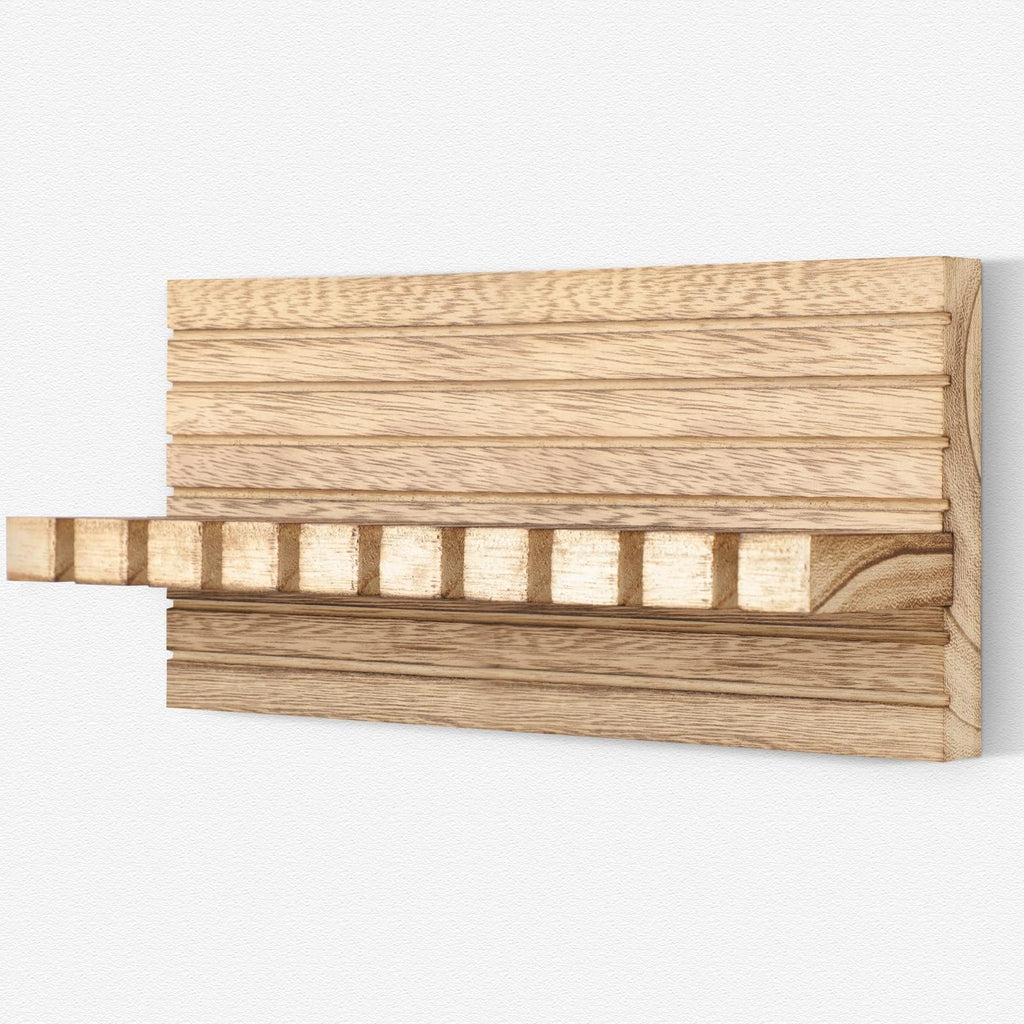 Belt Organizer for Closet, Belt Hanger Wall Mount (Wood)