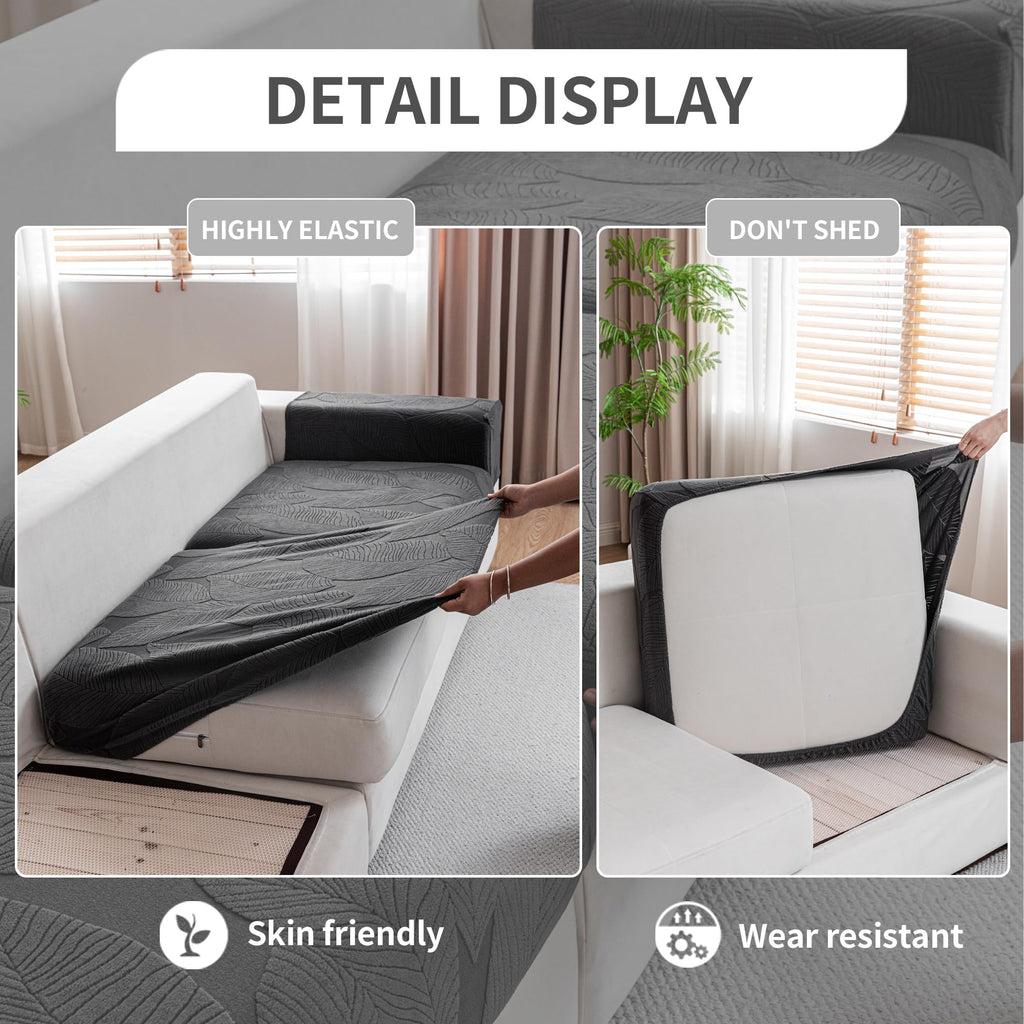 Universal Couch Cushion Covers for Sectional Sofa (1PC X‐Large)