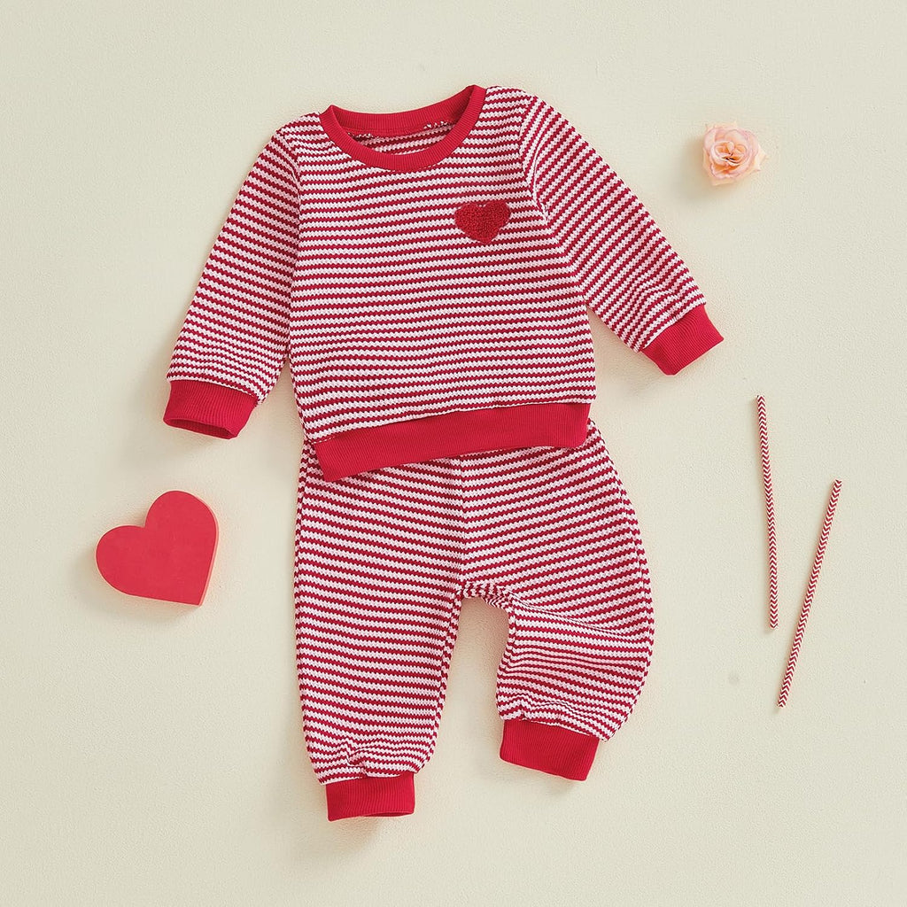 Baby Boy Clothes Toddler Fall Winter Outfit Sweater Toddler Boy Striped Clothes 6 12 2 Pant Set