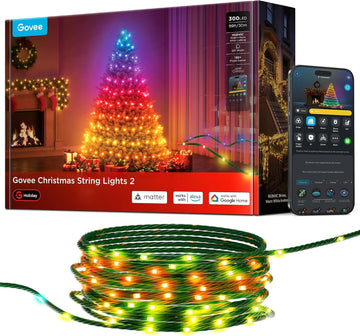 Christmas Lights 2, 99FT 300LEDs Holiday String Lights, Green Wire