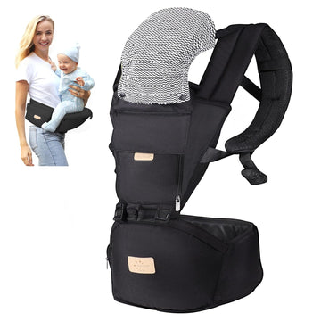 Safety-Certified Baby Carrier with Hip Seat Newborn to Toddler