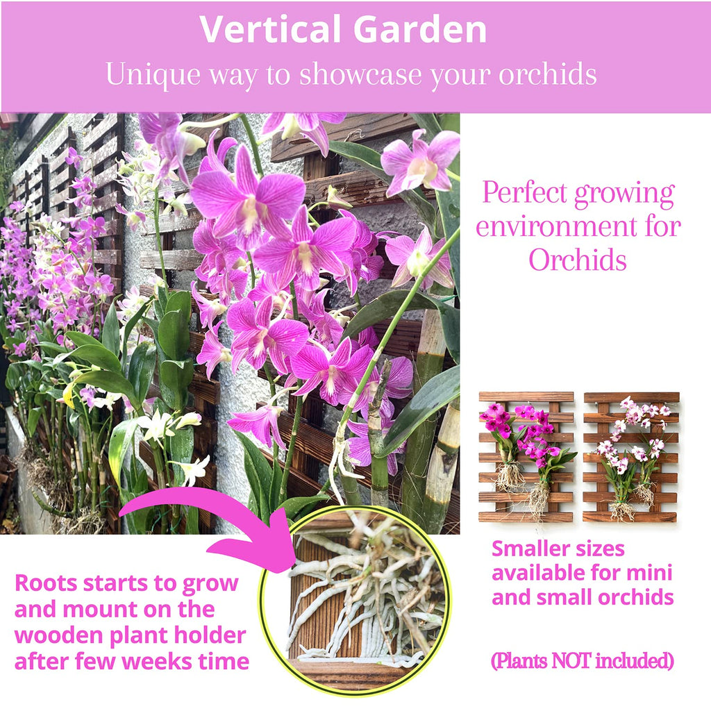 Wooden Wall Planter (120cm, 2 Pack) Wooden Hanging Flower Plants