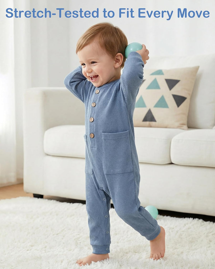 Baby Boy Rompers Long Sleeve Jumpsuit Infant Knit Outfits Clothes