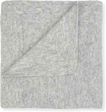 100% Cashmere Baby Blanket Luxe Knit 32" x 40" Gray