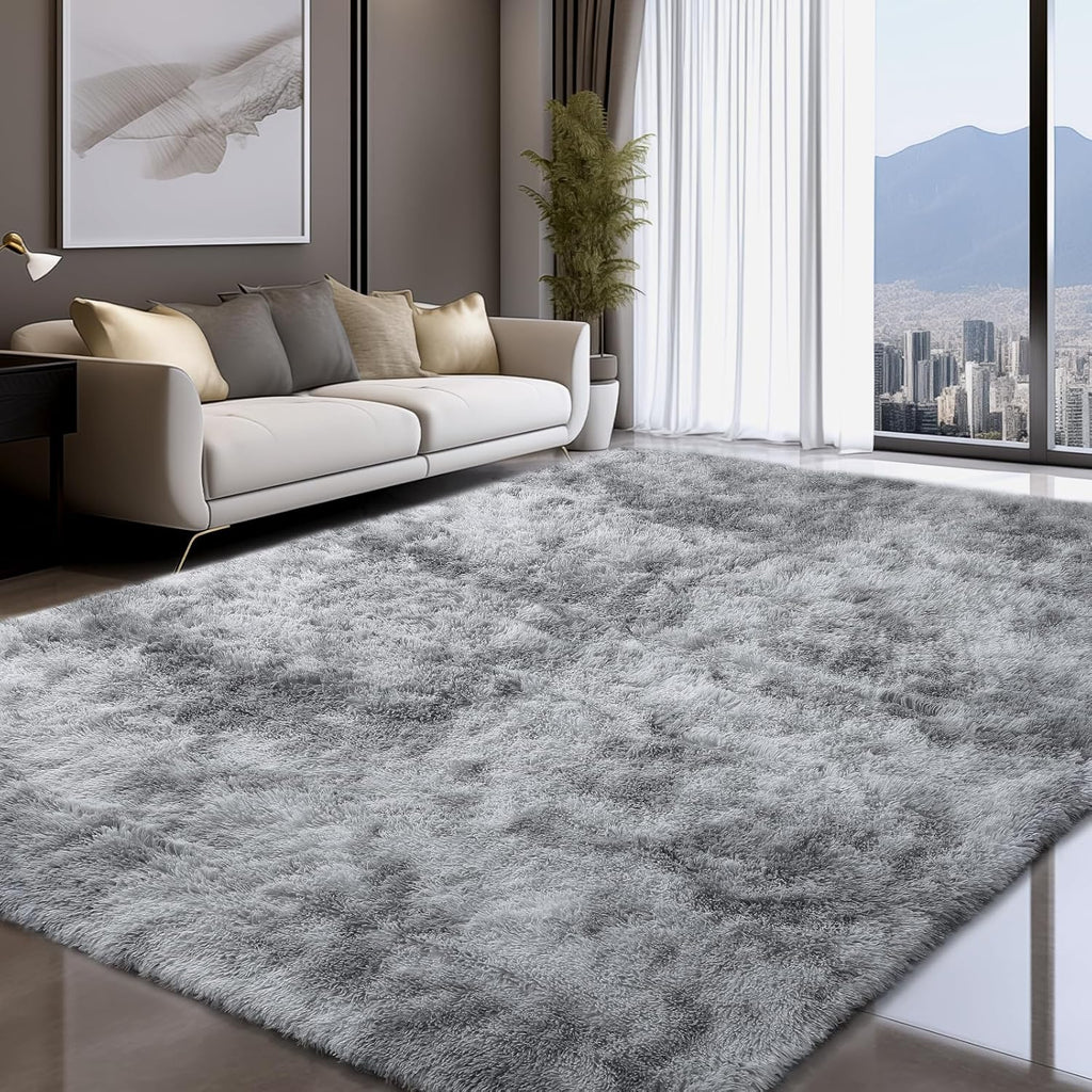 8x10 Area Rugs for Bedroom, Living Room Fluffy Rugs, Large Area Rug Shag Shaggy Carpet Soft Plush Furry Bedside Rug