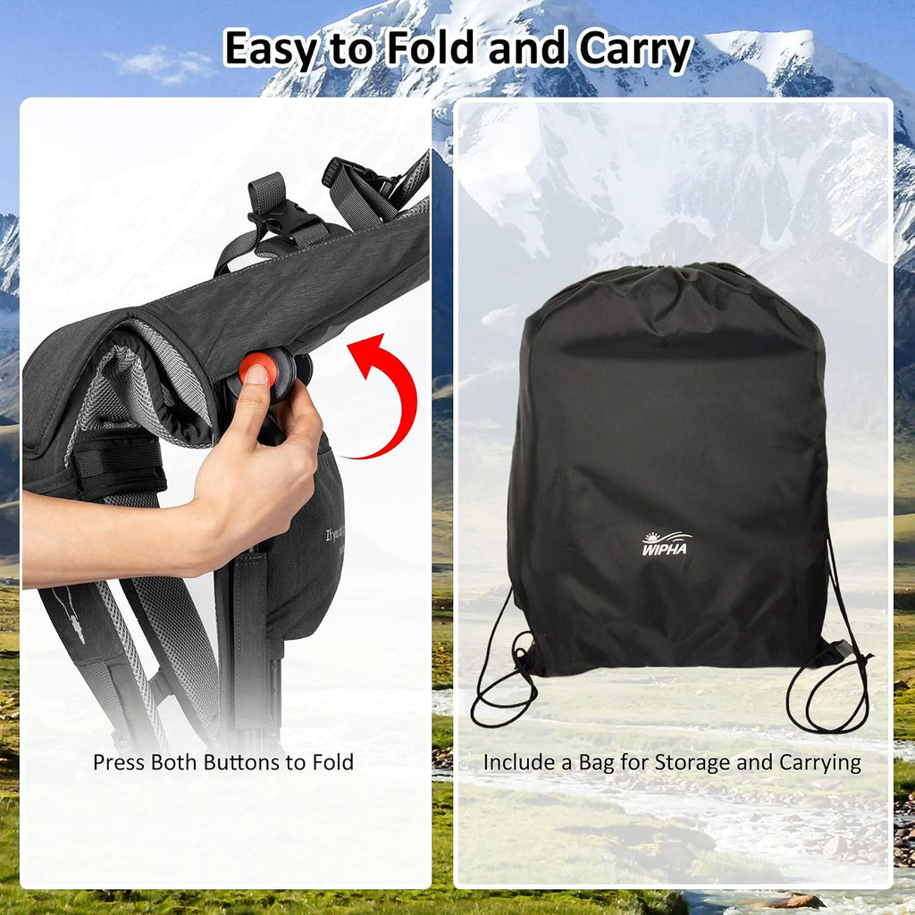 Toddler Hiking Backpack Carrier, Lightweight Child Carrier Sunshade