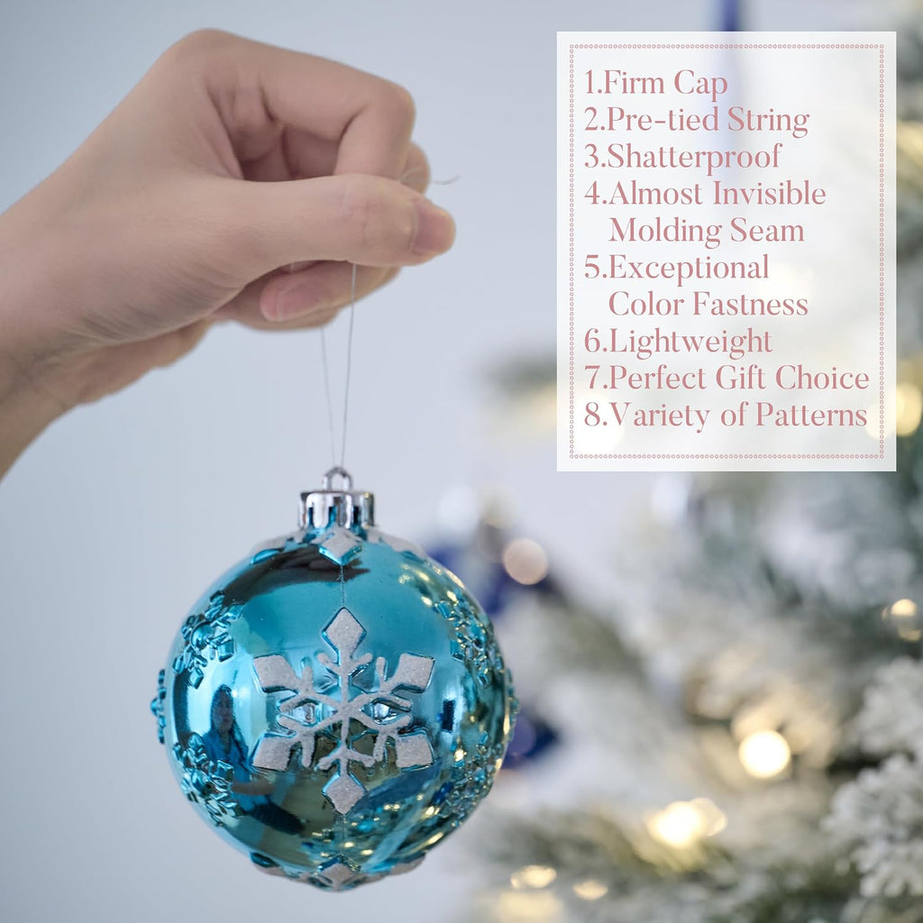 Christmas Tree Decorations Ball Ornaments Set - Set of 80