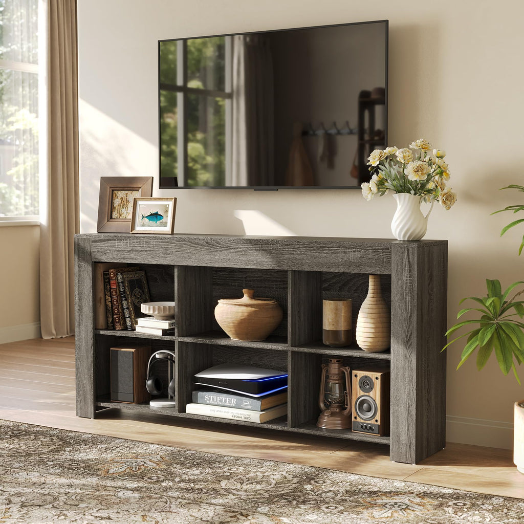 TV Stand with Storage Cubes for TV up to 65" in the Living Room