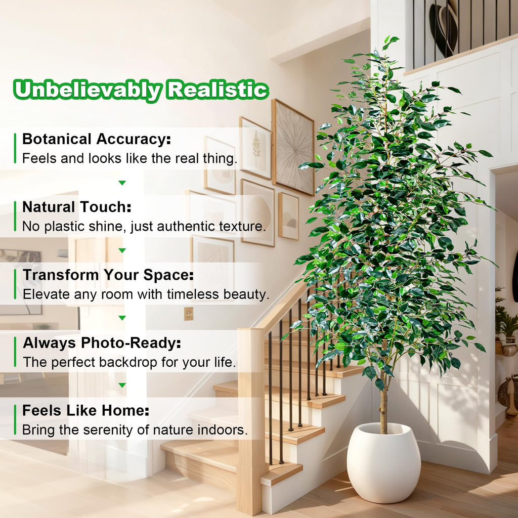 8FT Artificial Ficus — Faux Plants & Florals | Casa Home Living