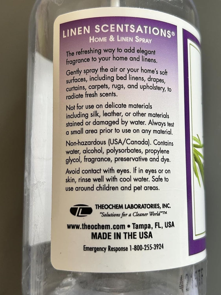English Lavender Linen Spray - Natural Room and Fabric Freshener - Set of 2