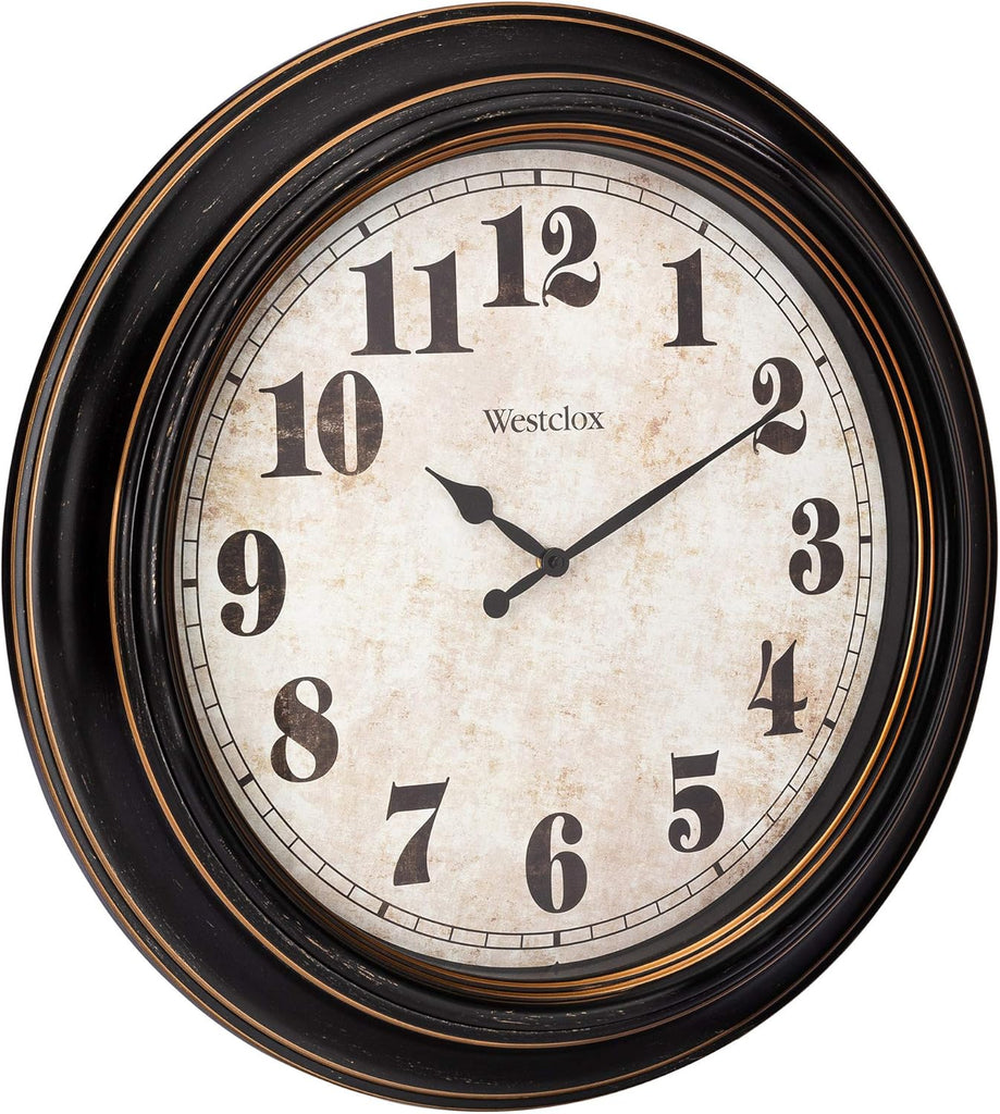 Westclox Traditional Large Wall Clock Battery-Operated Clock for Living Room, Bedroom
