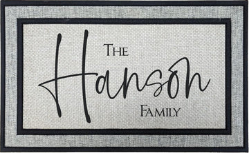 Personalized Monogram 18" x 30" Custom Doormat Door Mat for Front Door