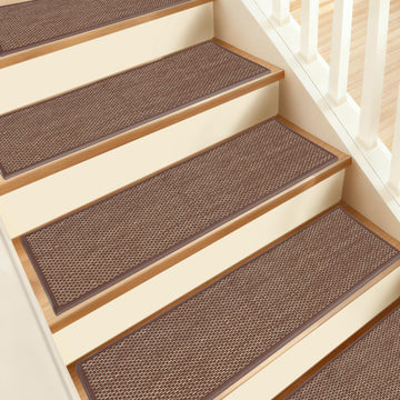 Non Slip for Wooden Steps, 15 Pack, 8"x 30", Brown