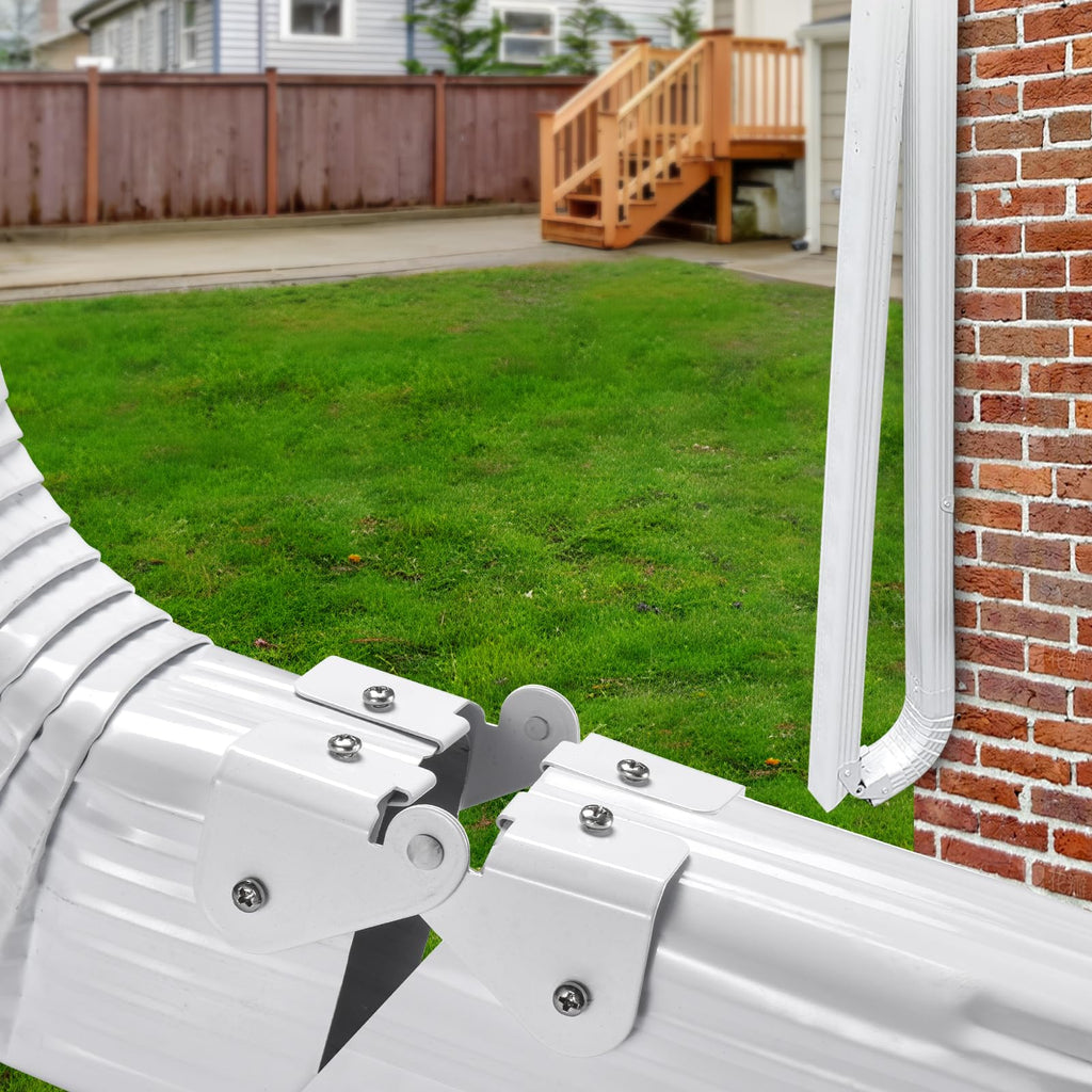 Gutter Downspout Flip-Up Hinge, Gutter Extension Hinge (2 Pack Downspout Hinge)