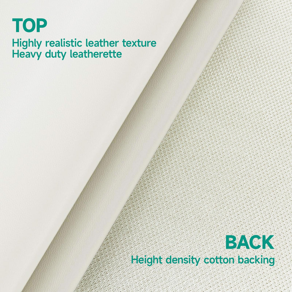 0.9MM Thick Soft Smooth Waterproof Synthetic Fabric Material, Outdoor Boat Automotive, DIY and Crafting Pleather