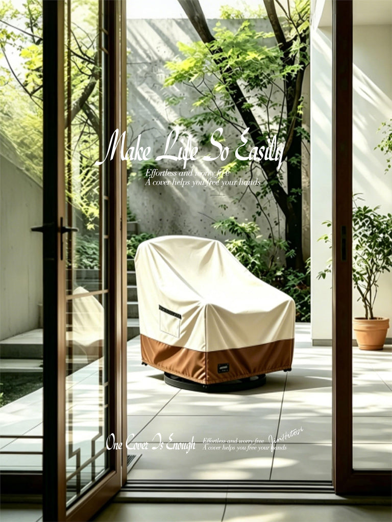 JinHrtoyi Outdoor Chair Covers 2 Pack, 35Wx37Dx38H inches Patio Chair Cover, 100% Waterproof Heavy Duty Outdoor